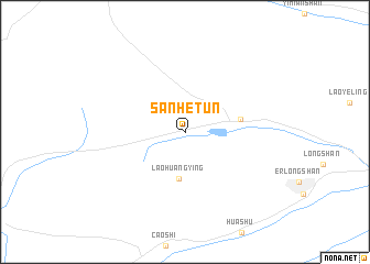 map of Sanhetun