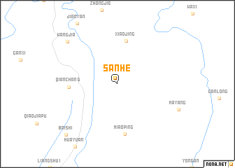 map of Sanhe