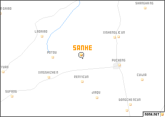 map of Sanhe