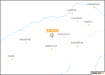 map of Sanhe