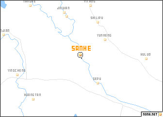 map of Sanhe