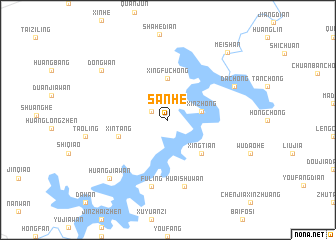 map of Sanhe