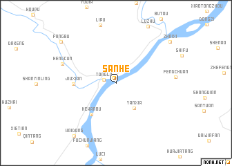 map of Sanhe