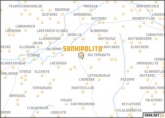 map of San Hipólito