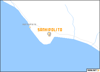 map of San Hipólito