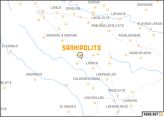 map of San Hipólito