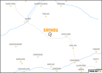 map of Sanhou
