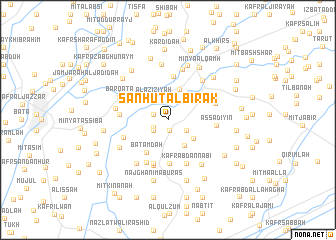 map of Sanhūt al Birak