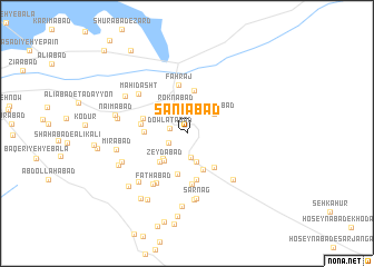 map of S̄ānīābād