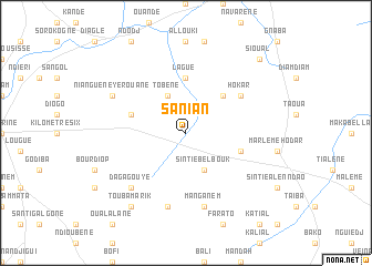 map of Sanian