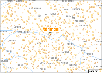 map of Saničani