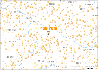 map of Saničani