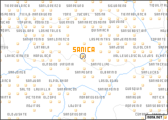 map of Sanica