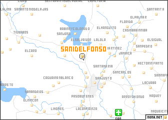 map of San Idelfonso