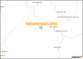 map of San Ignacio del Opón