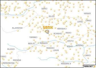 map of Šanik