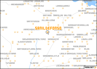 map of San Ildefonso