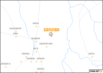 map of Saninba