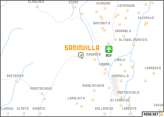 map of Sanin Villa