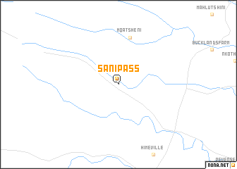 map of Sani Pass