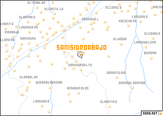 map of San Isidro Abajo