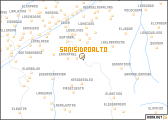 map of San Isidro Alto