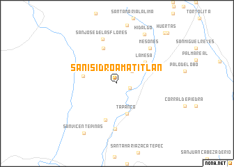 map of San Isidro Amatitlán