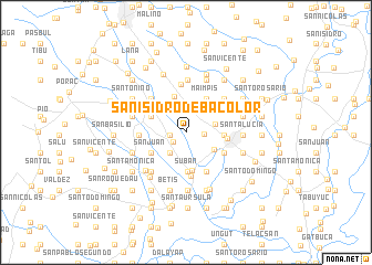 map of San Isidro de Bacolor