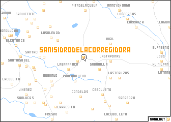 map of San Isidro de la Corregidora