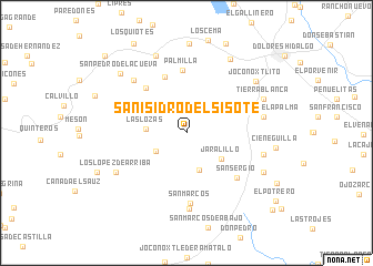 map of San Isidro del Sisote