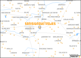 map of San Isidro de Trojes