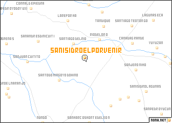 map of San Isidro El Porvenir