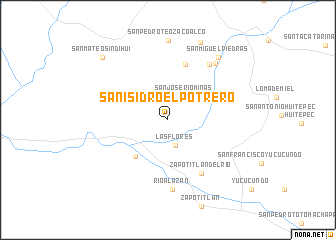 map of San Isidro El Potrero