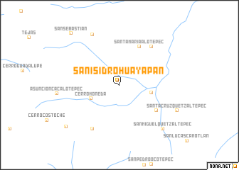 map of San Isidro Huayapan