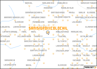 map of San Isidro Ixcolochil