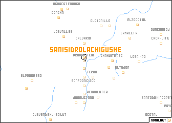 map of San Isidro Lachigushe