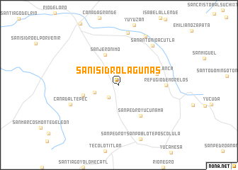 map of San Isidro Lagunas