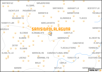 map of San Isidro La Laguna