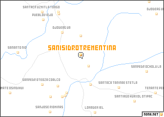 map of San Isidro Trementina