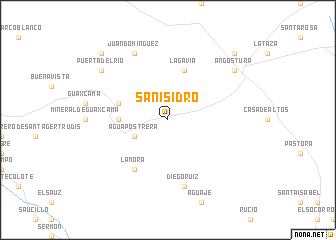 map of San Isidro