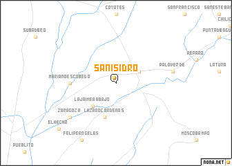 map of San Isidro