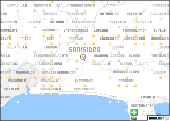 map of San Isidro