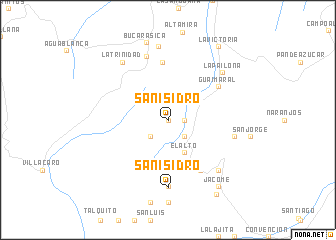 map of San Isidro