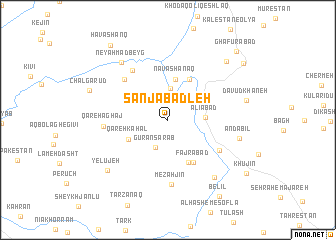 map of Sanjabadleh