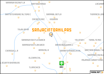 map of San Jacinto Amilpas