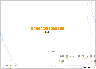 map of San Jacinto de Búa