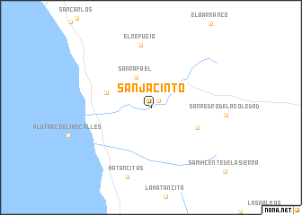 map of San Jacinto