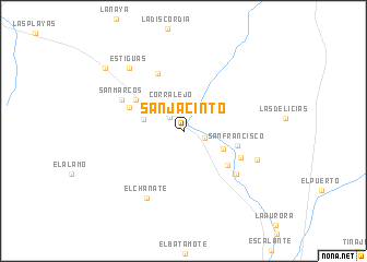 map of San Jacinto