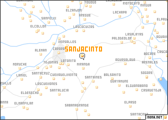 map of San Jacinto