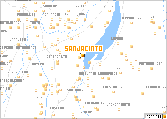 map of San Jacinto